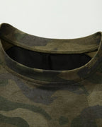 Lace Patchwork Camo Raglan Tees | Flation Streetwear