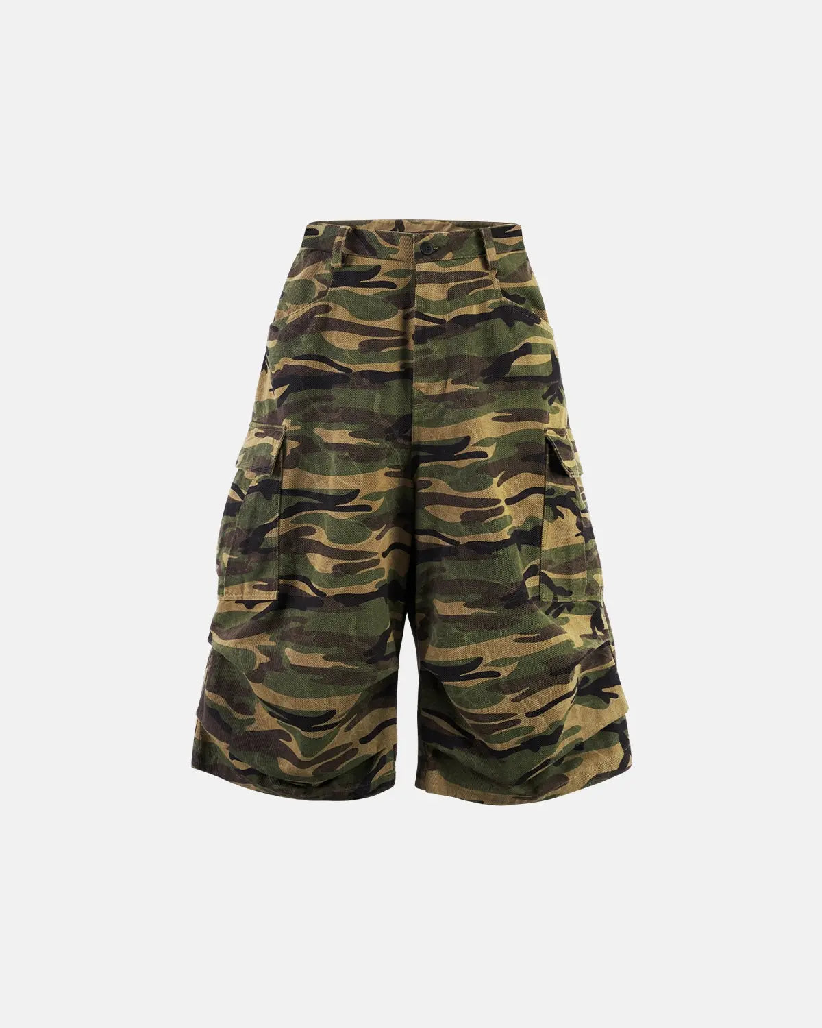 Camo Cargo Baggy Shorts | Flation Streetwear