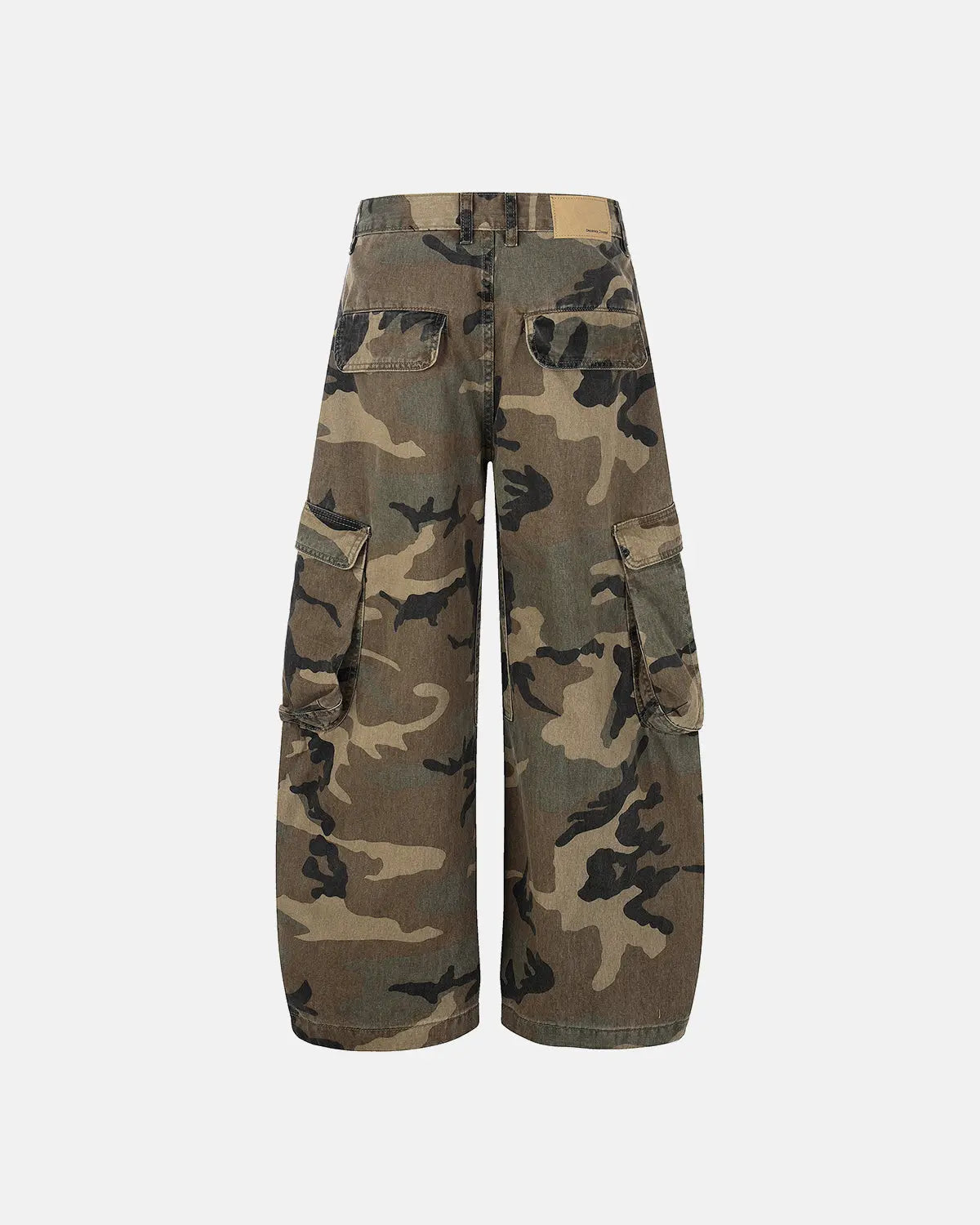 Camo Cargo Barrel Pants | Flation Streetwear