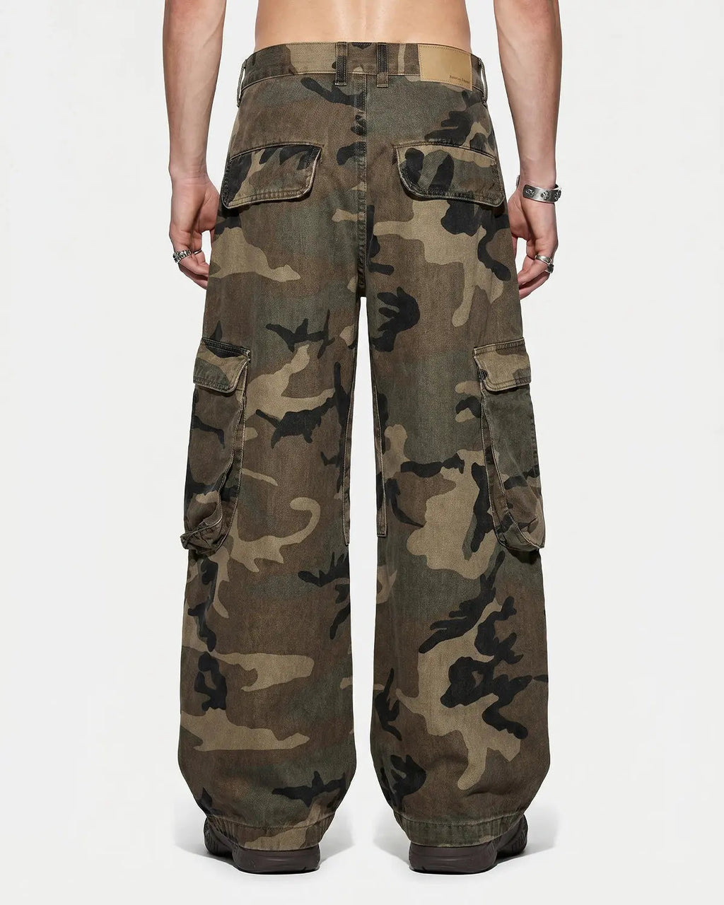 Camo Cargo Barrel Pants | Flation Streetwear
