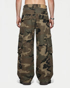 Camo Cargo Barrel Pants | Flation Streetwear