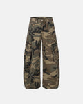 Camo Cargo Barrel Pants | Flation Streetwear