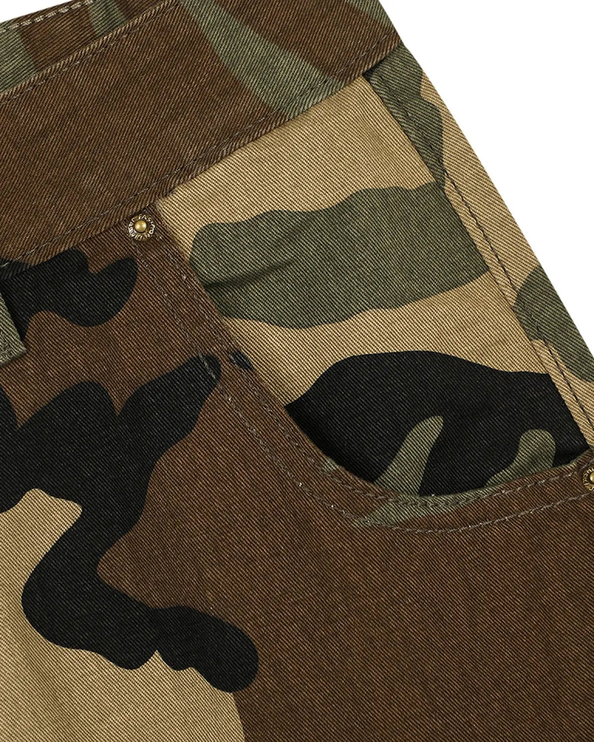 Camo Cargo Longline Shorts | Flation Streetwear