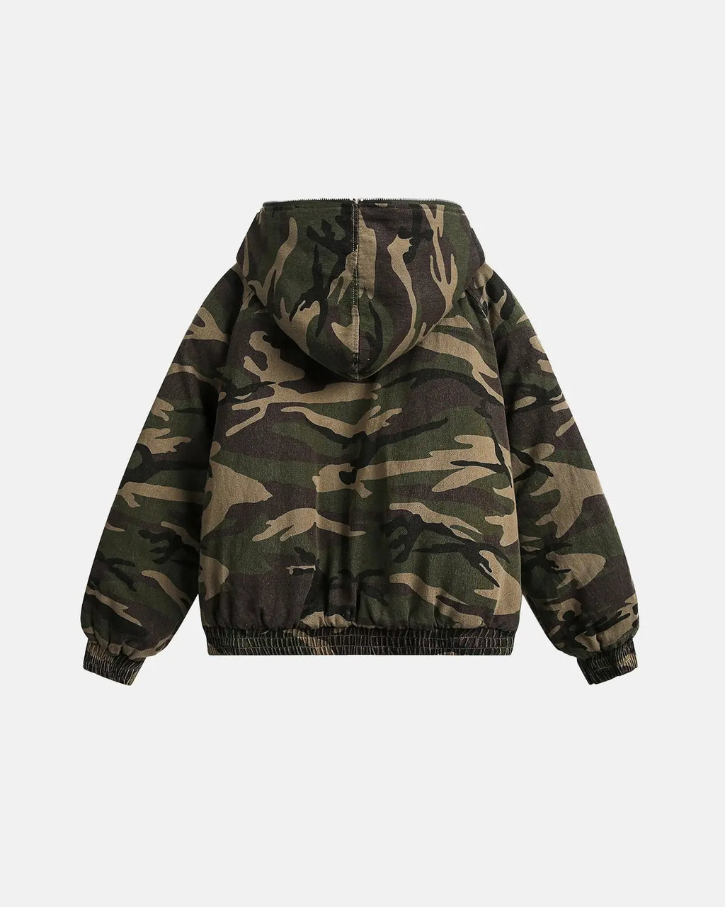 Camo Faux Fur Lined Bomber Jacket | Flation Streetwear