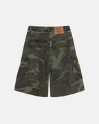Camo Utility Longline Shorts | Flation Streetwear