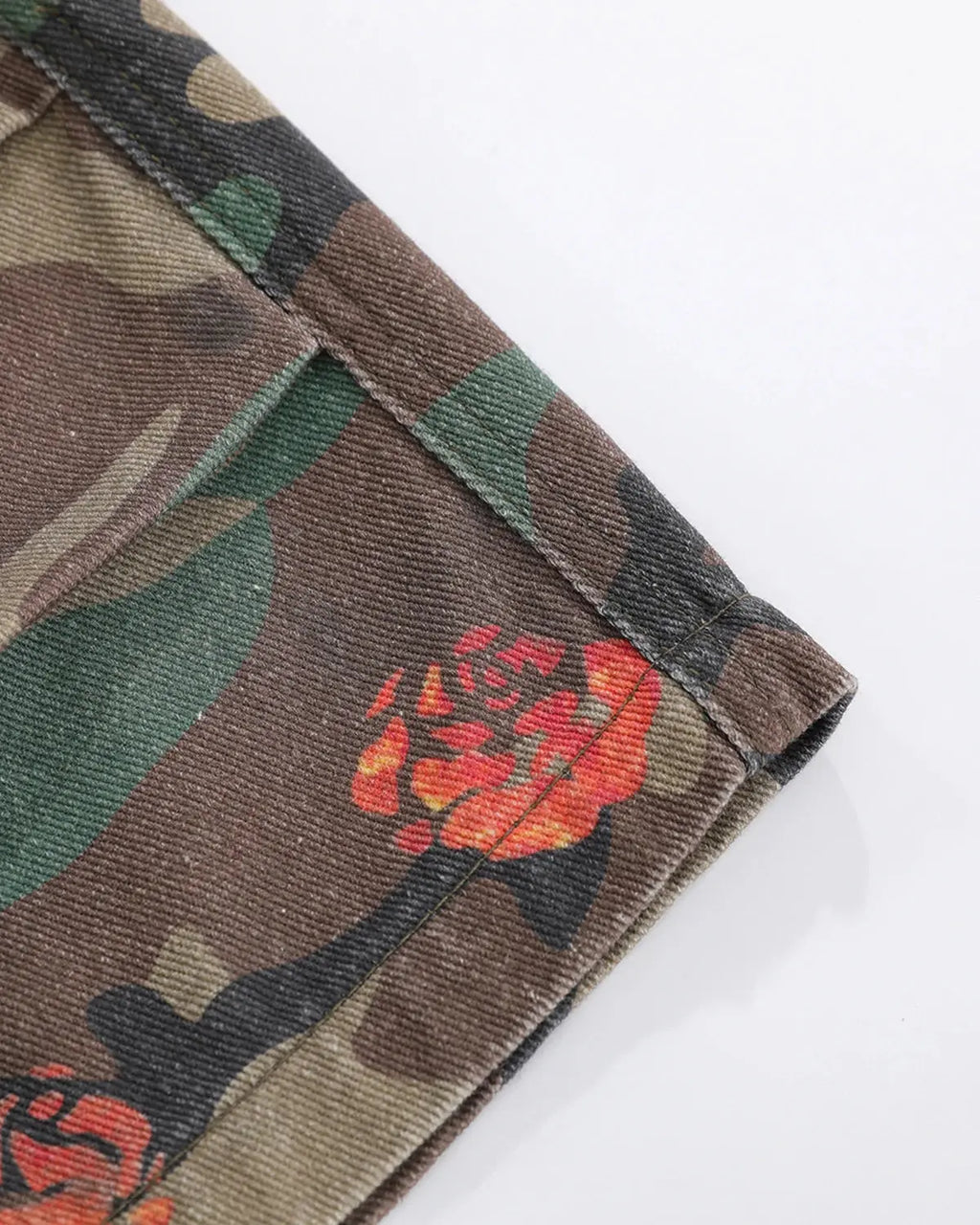 Floral Camo Cargo Longline Shorts | Flation Streetwear