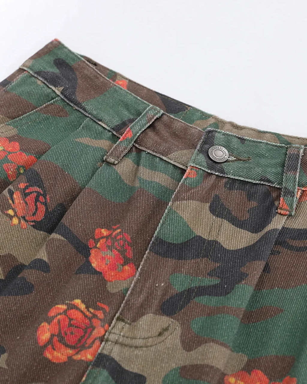 Floral Camo Cargo Longline Shorts | Flation Streetwear