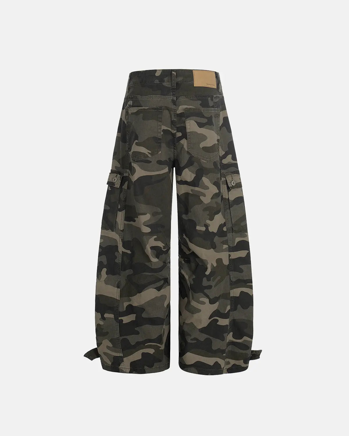 Multi-pockets Camo Barrel Cargo Pants | Flation Streetwear