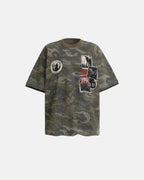 Vintage Camo Patch Graphic T-Shirt | Flation Streetwear