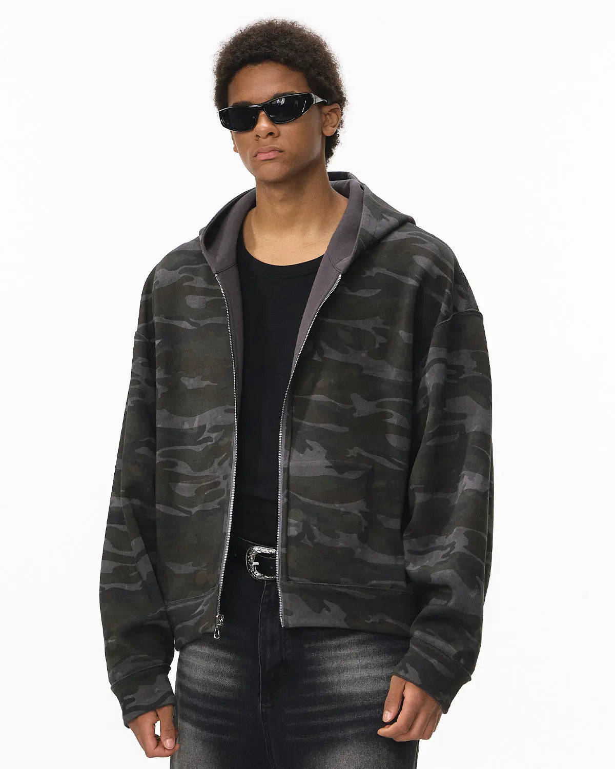 Camo Reversible  Zip Up Jackets | Flation Streetwear