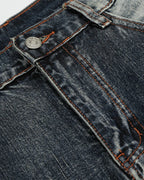 Faded Whisker Baggy Jeans | Flation Streetwear