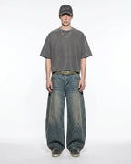 Distressed Boxy Washed Tees | Flation Streetwear