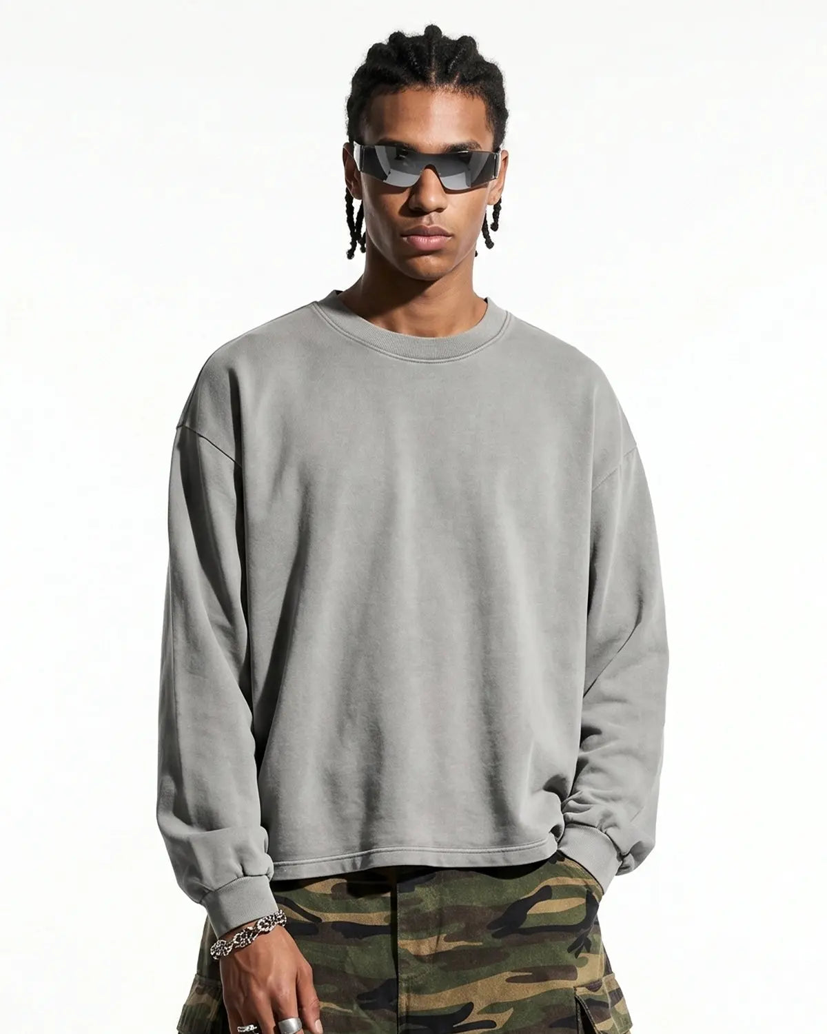 Distressed Washed Long Sleeve Tees | Flation Streetwear