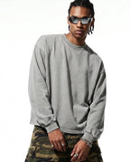 Distressed Washed Long Sleeve Tees | Flation Streetwear