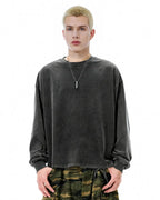 Distressed Washed Long Sleeve Tees | Flation Streetwear