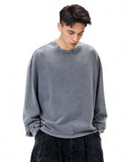 Distressed Washed Long Sleeve Tees | Flation Streetwear