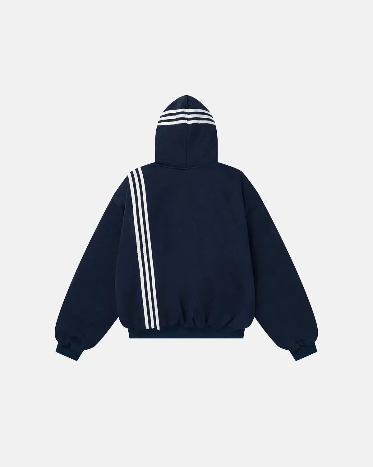 Gothic Striped Hooded Bomber Jacket  | Flation Streetwear