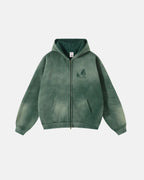 Graphic Monkey Wash Zip Up Hoodies | Flation Streetwear