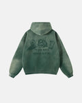 Graphic Monkey Wash Zip Up Hoodies | Flation Streetwear