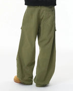 Multi Pockets Garment Washed Cargo Pants | Flation Streetwear