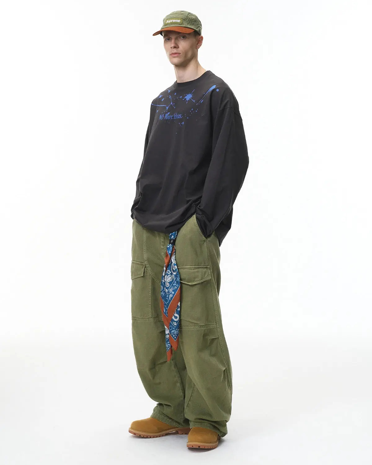 Multi Pockets Garment Washed Cargo Pants | Flation Streetwear