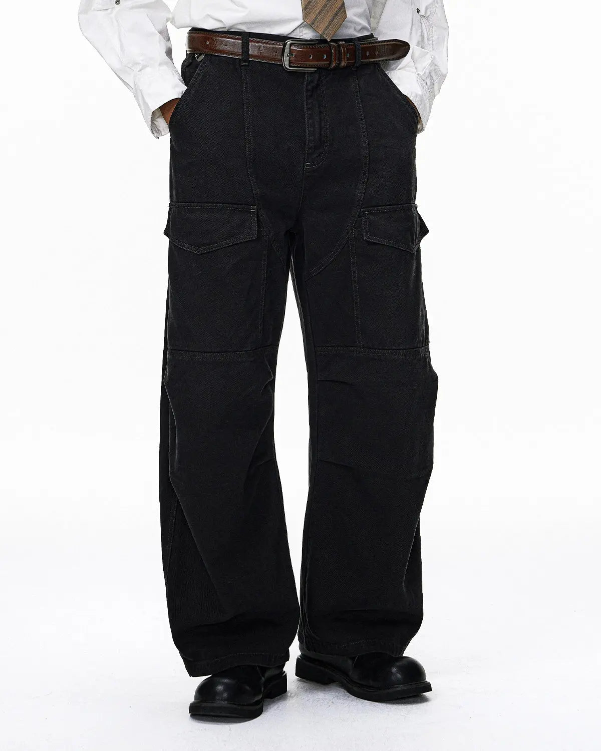 Multi Pockets Garment Washed Cargo Pants | Flation Streetwear