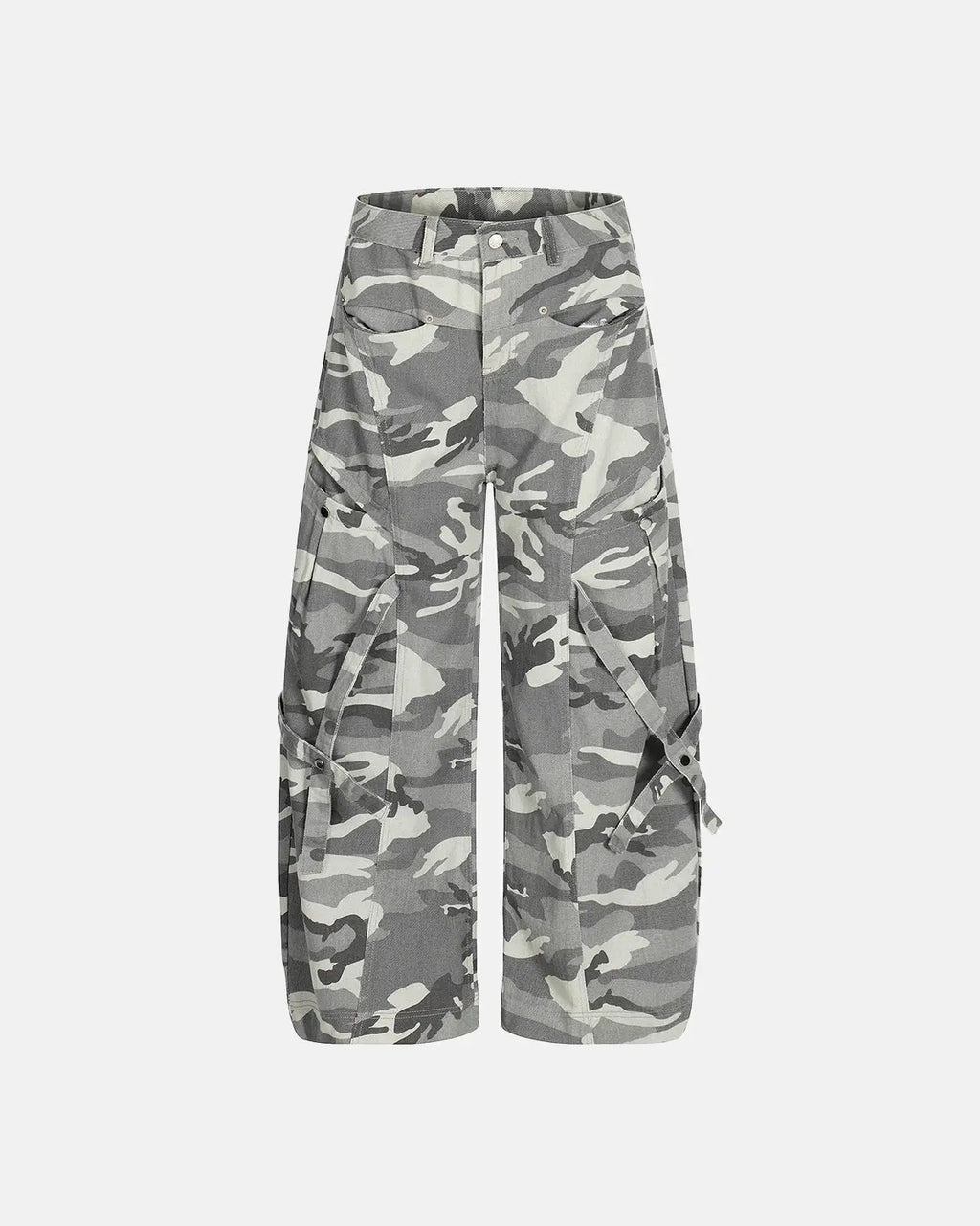 Multi-Pockets Barrel Camouflage Cargo Pants | Flation Streetwear
