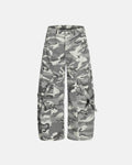 Multi-Pockets Barrel Camouflage Cargo Pants | Flation Streetwear