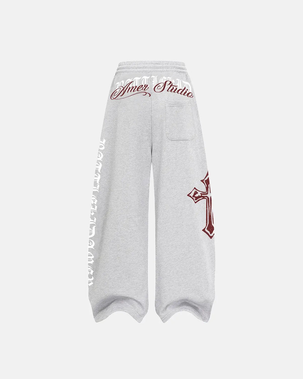 Cross Print Baggy Sweatpants | Flation Streetwear