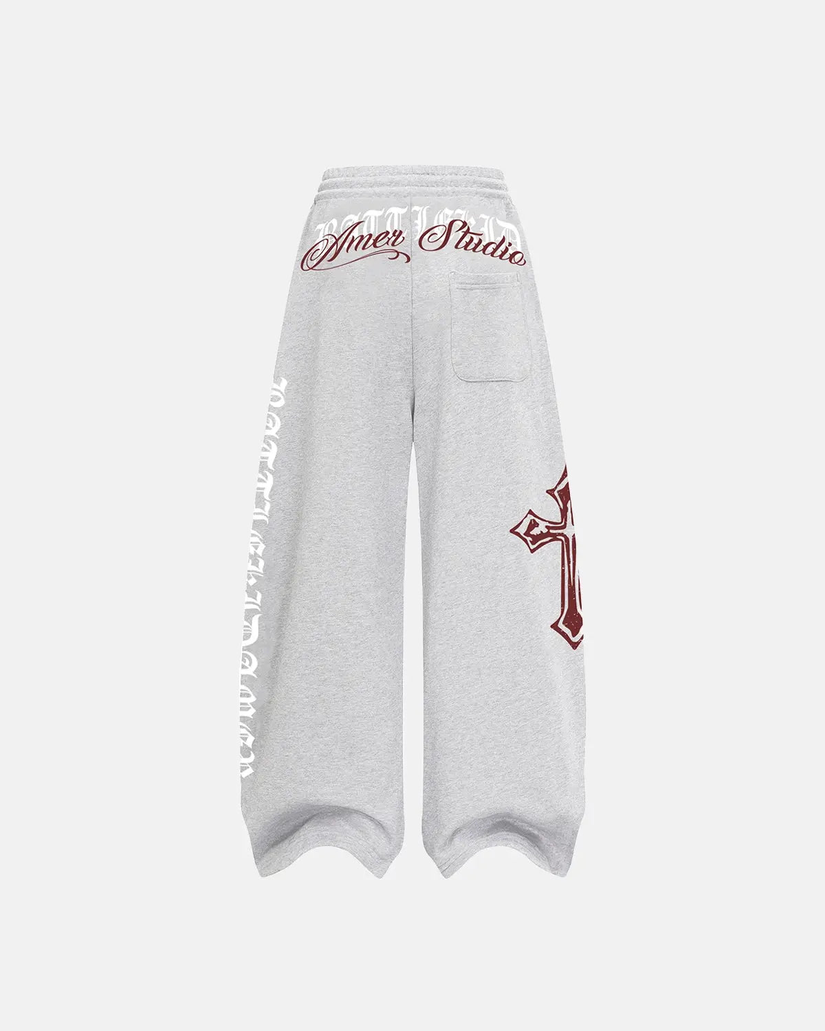 Cross Print Baggy Sweatpants | Flation Streetwear