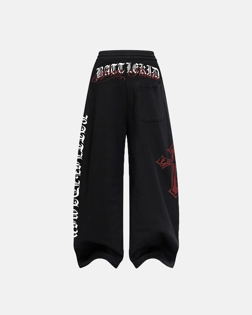 Cross Print Baggy Sweatpants | Flation Streetwear
