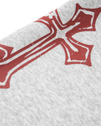 Cross Print Baggy Sweatpants | Flation Streetwear