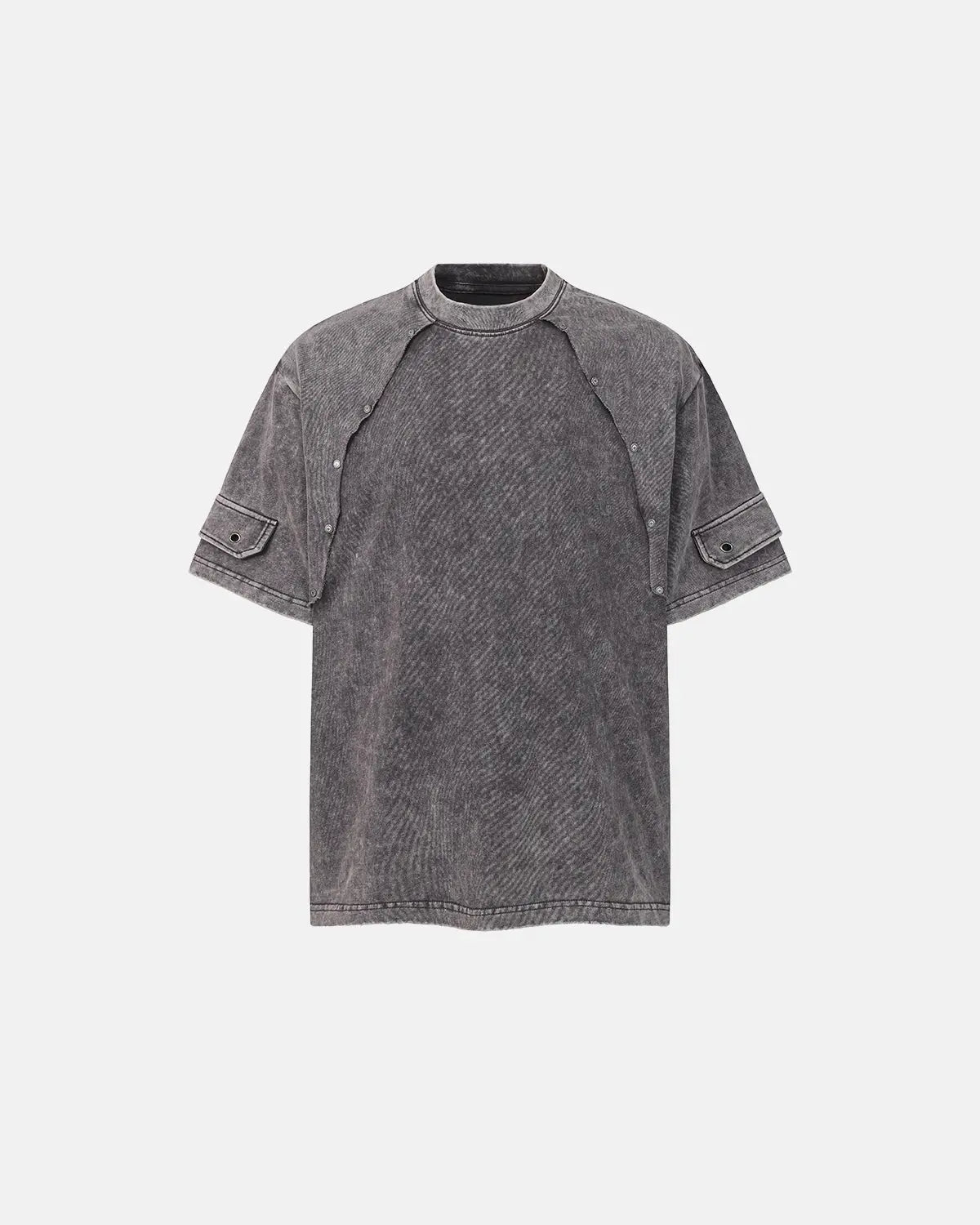 Deconstructed Washed Oversized T-Shirt | Flation Streetwear