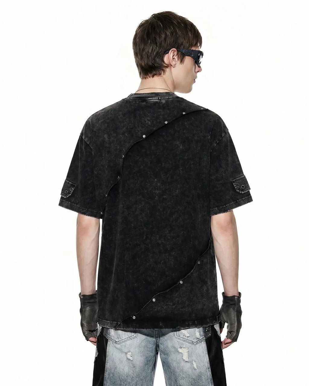 Deconstructed Washed Oversized T-Shirt | Flation Streetwear