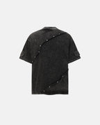 Deconstructed Washed Oversized T-Shirt | Flation Streetwear
