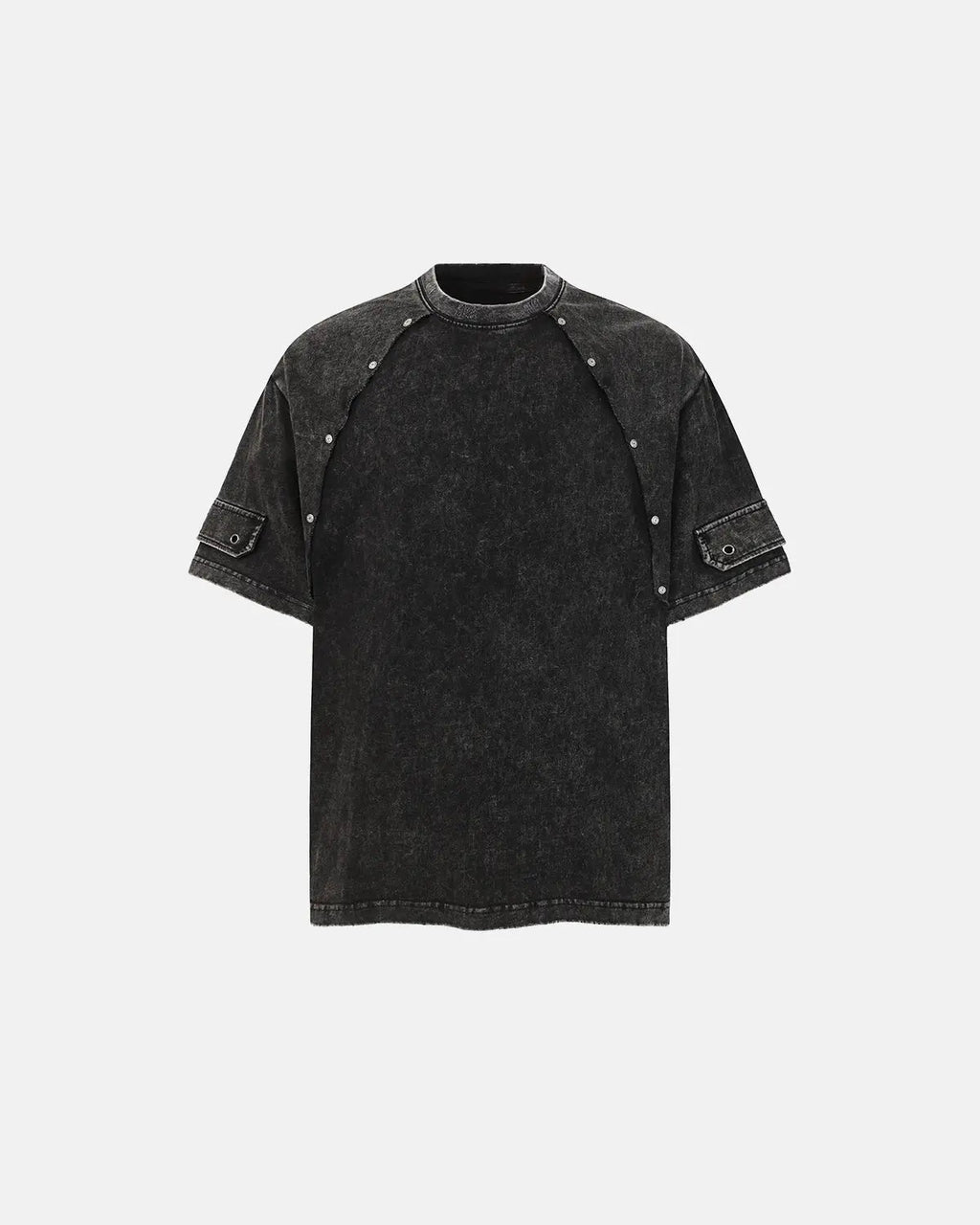 Deconstructed Washed Oversized T-Shirt | Flation Streetwear