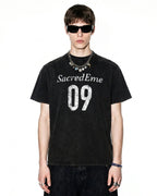 Distressed Spray Wash Graphic T-Shirt | Flation Streetwear