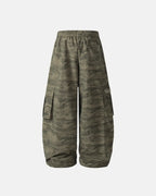 Camouflage Cargo Barrel Pants | Flation Streetwear