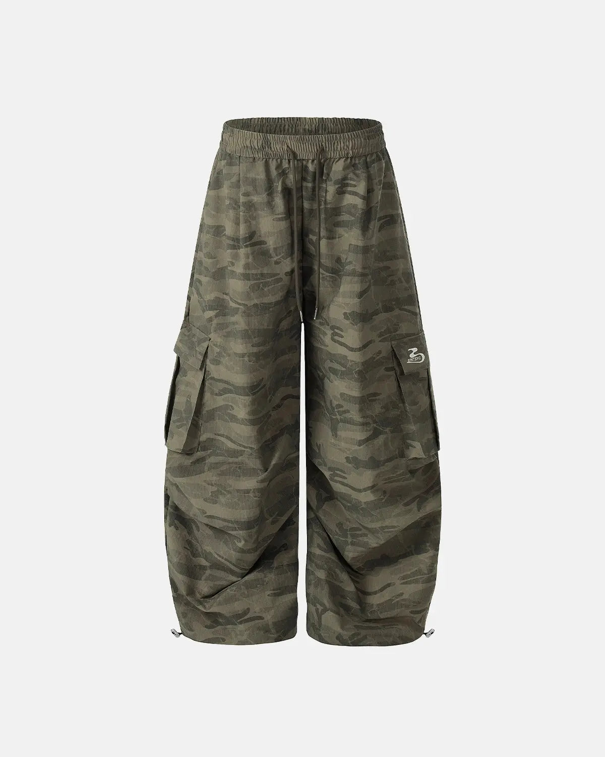 Camouflage Cargo Barrel Pants | Flation Streetwear