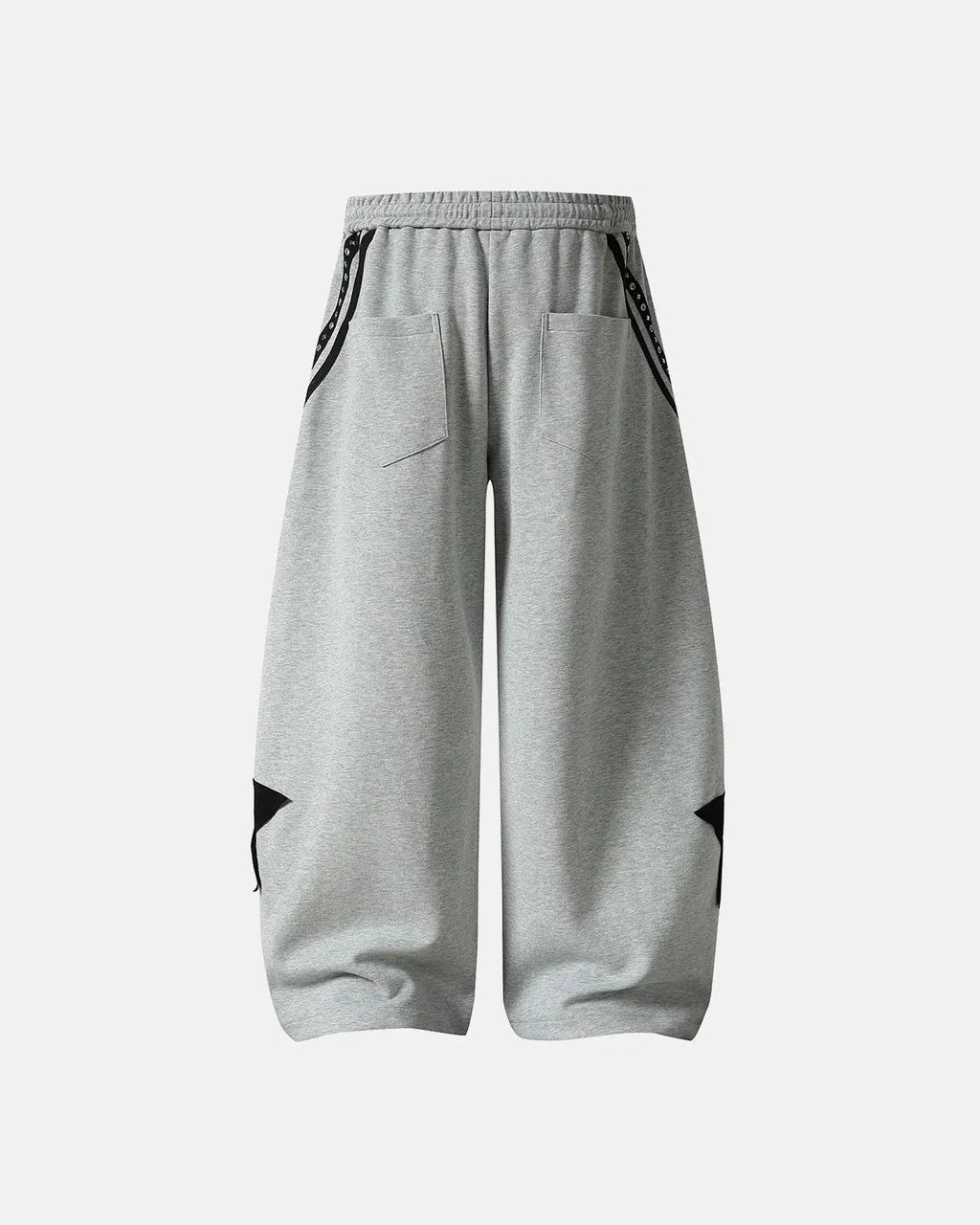 Contrast Patchwork Barrel Sweatpants | Flation Streetwear