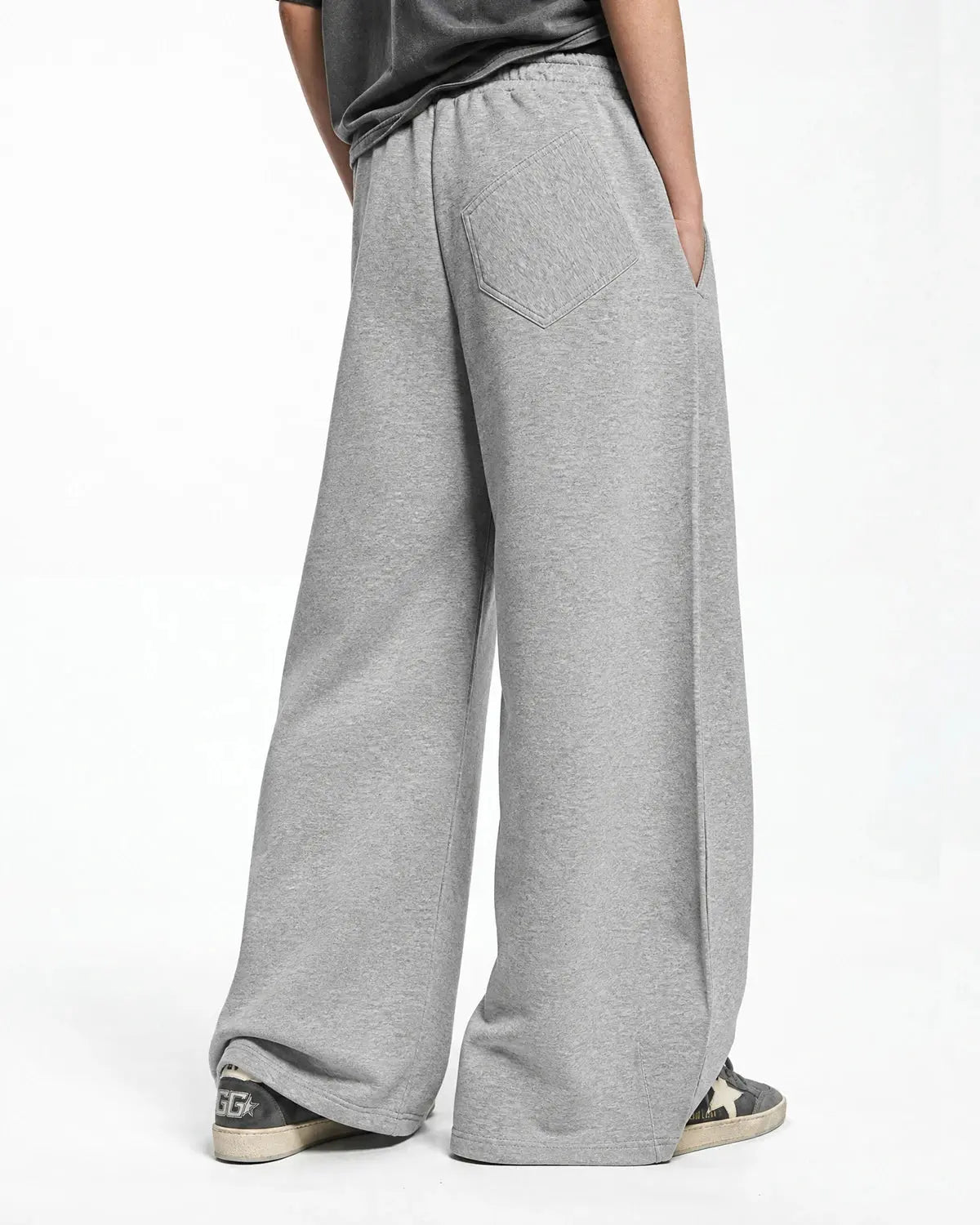 Curved Wide-Leg Sweatpants | Flation Streetwear