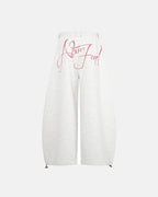 Gothic Script Baggy Sweatpants | Flation Streetwear
