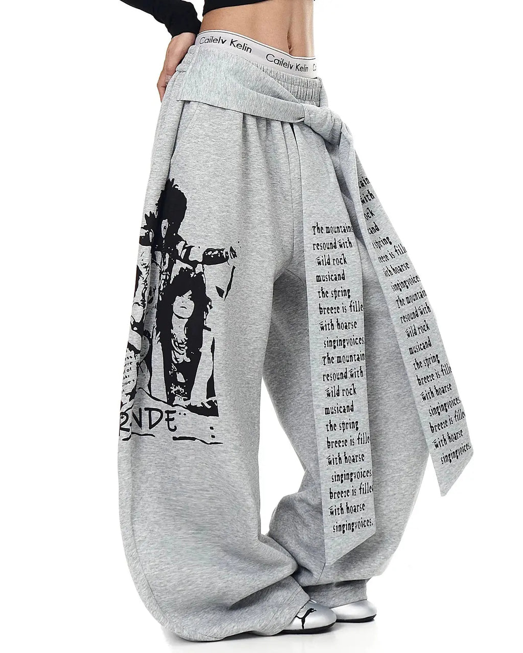 Graphic Printing Baggy Sweatpants | Flation Streetwear