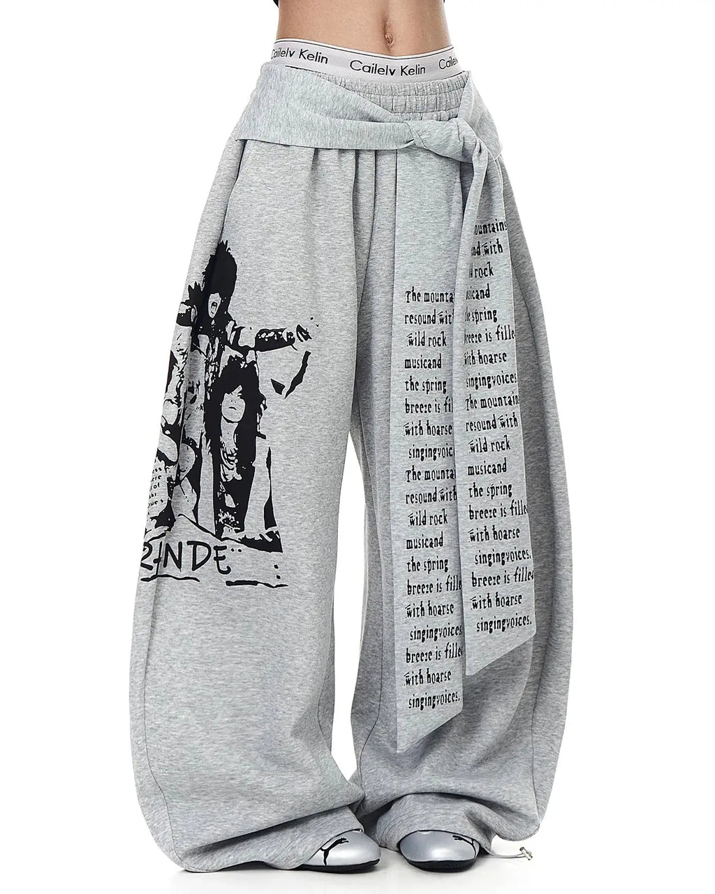 Graphic Printing Baggy Sweatpants | Flation Streetwear
