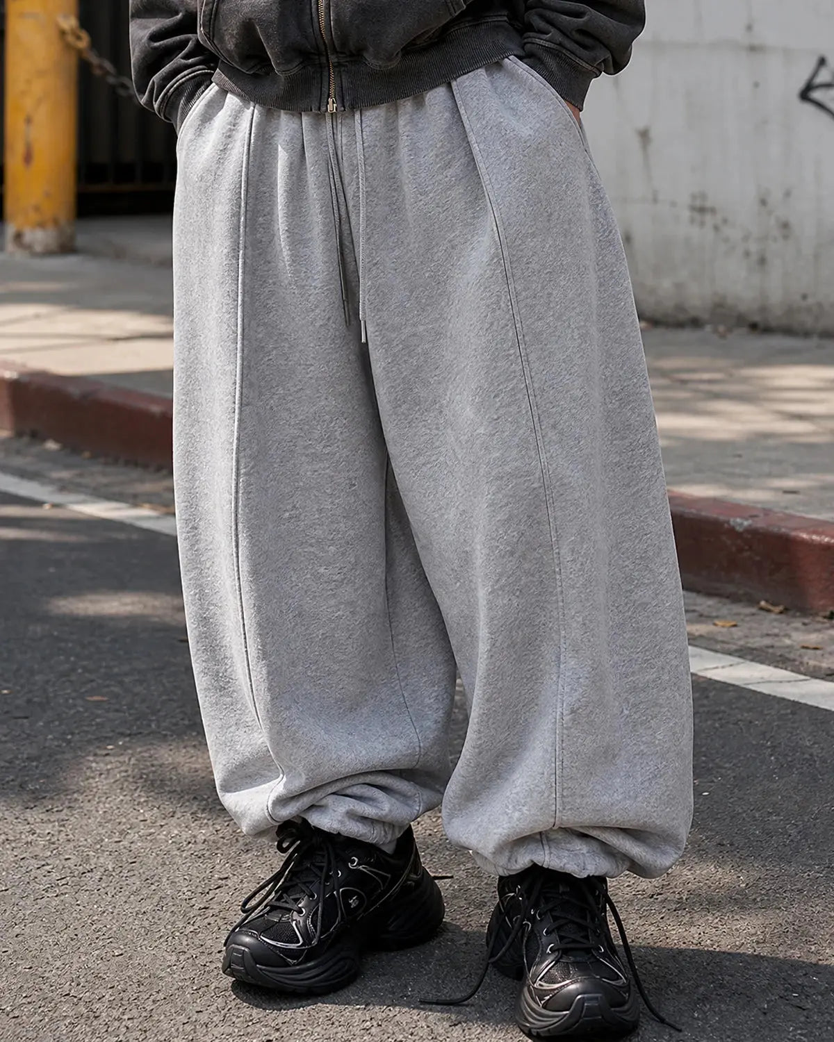 Grey Baggy Jogger Sweatpant | Flation Streetwear