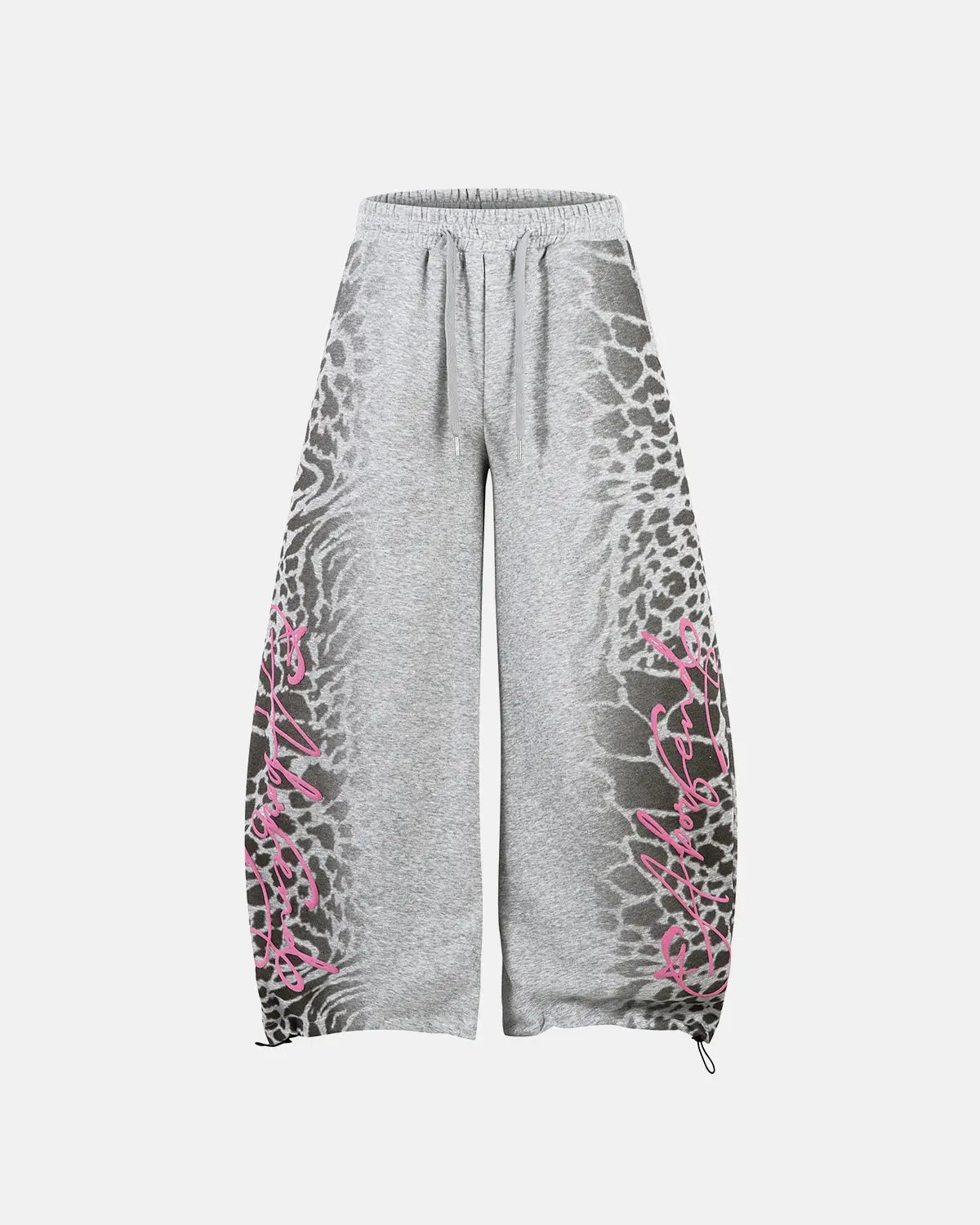 Leopard Graphic Barrel Sweatpants | Flation Streetwear