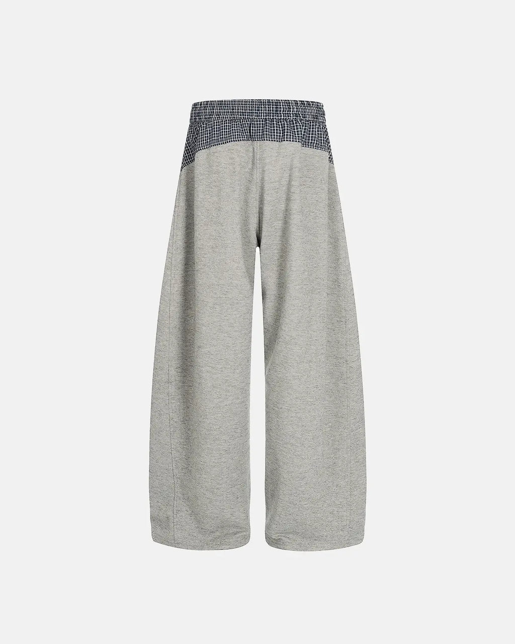 Plaid Layered Baggy Sweat pants | Flation Streetwear