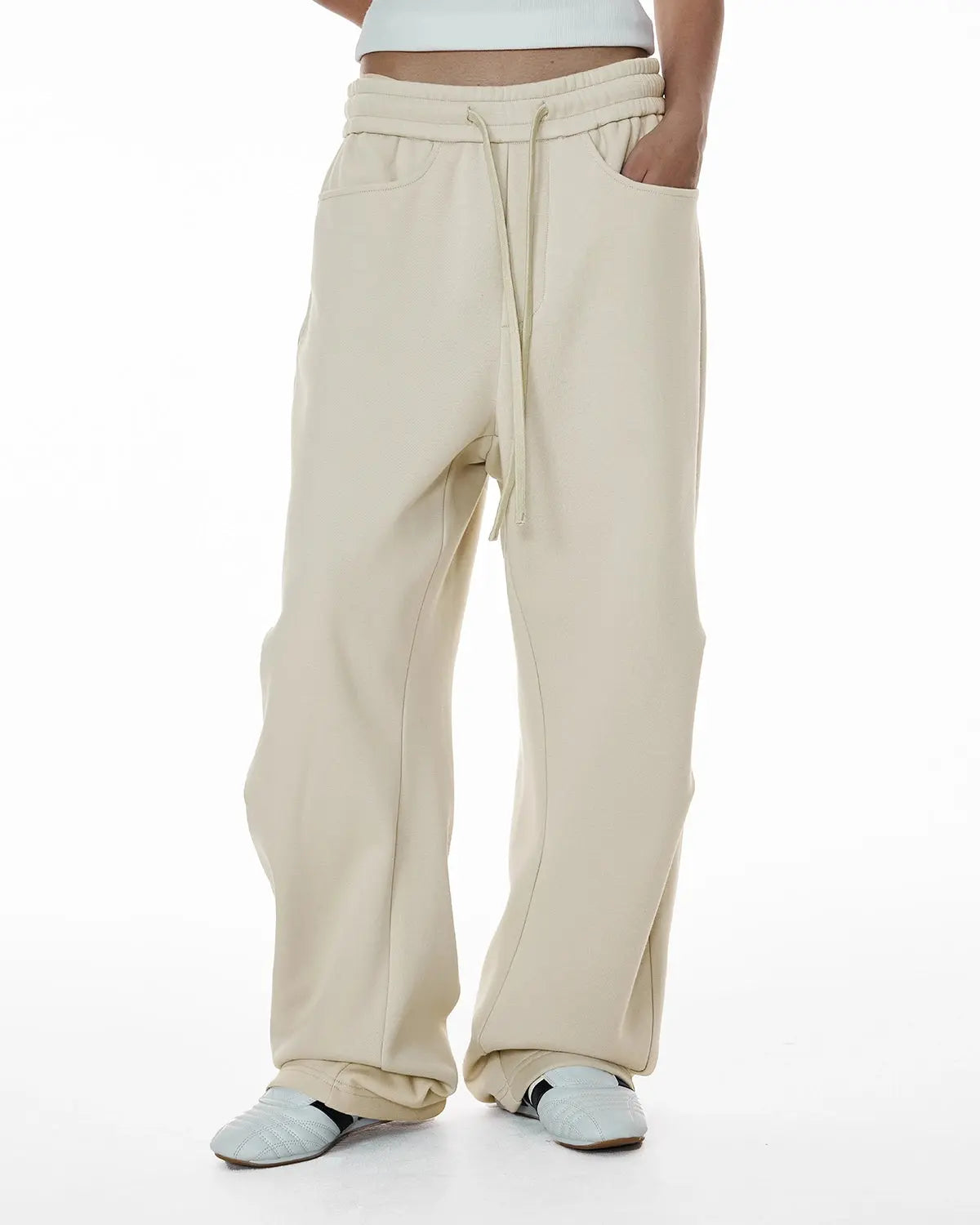 Solid Color Fleece Barrel Sweatpant | Flation Streetwear