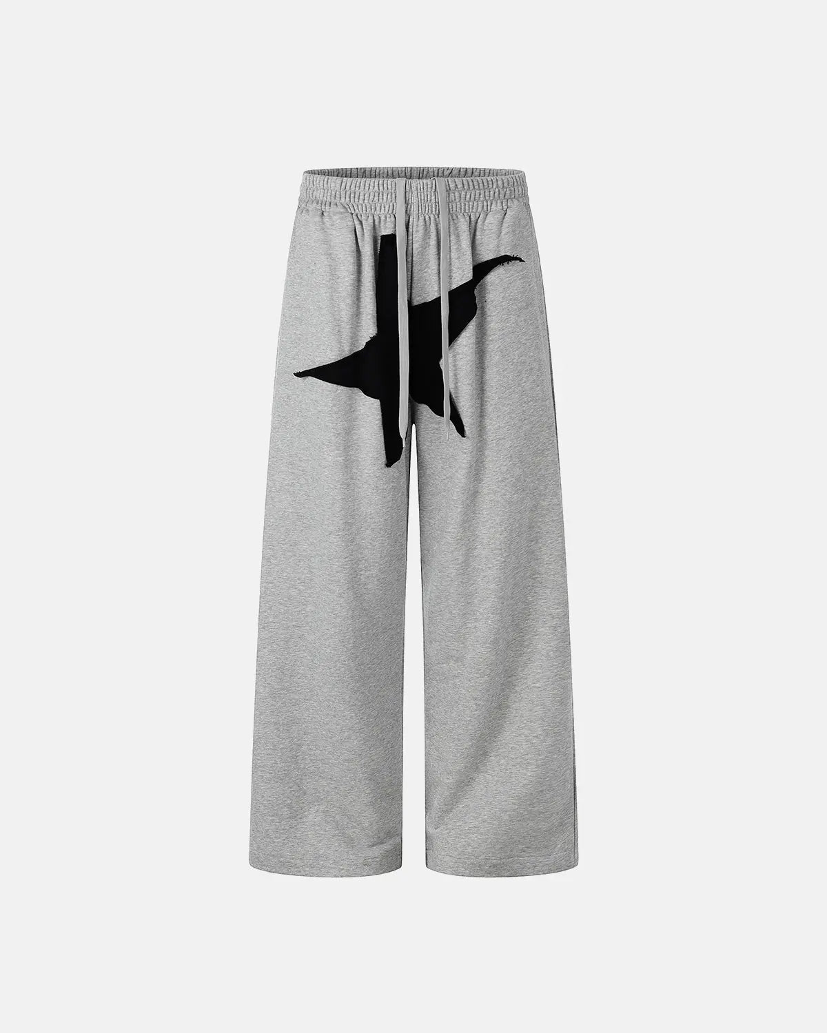 Star Patch Baggy Wide-Leg Sweatpants | Flation Streetwear