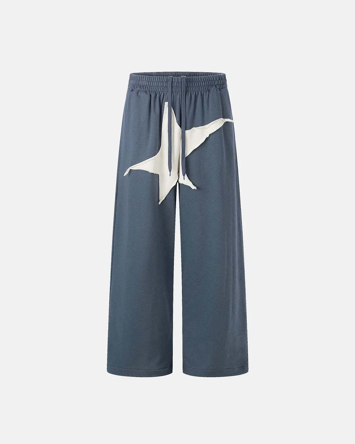 Star Patch Baggy Wide-Leg Sweatpants | Flation Streetwear